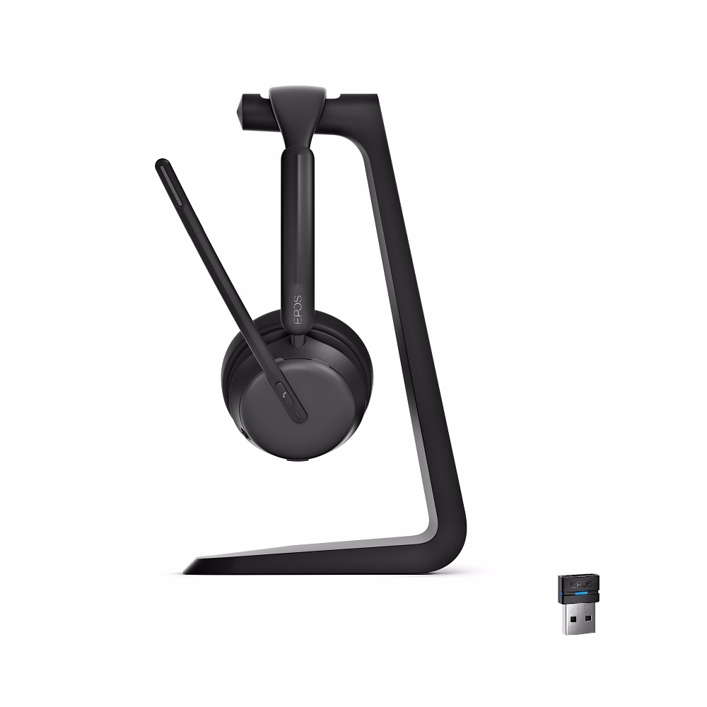 EPOS IMPACT 1061 ANC Stand UC Stereo Bluetooth Headset mit CH 40 Ladestation & BTD 800 USB-A Bluetoo