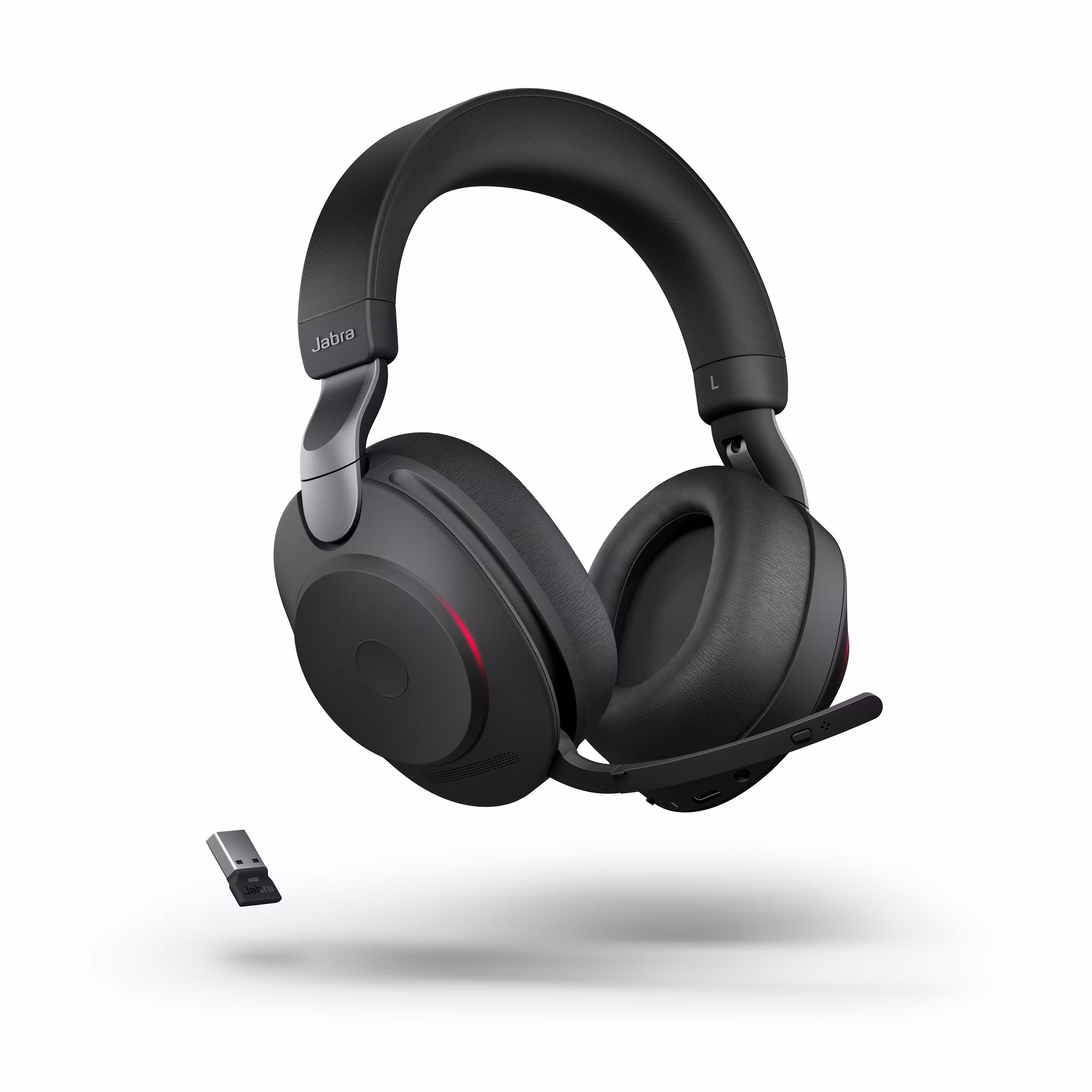 Jabra Evolve2 85 Link380a UC Stereo Stand Black ANC Bluetooth NC Headset inkl. Deskstand & Link 380