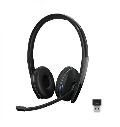 EPOS ADAPT 260 UC MS Stereo On-ear Bluetooth Headset mit BTD 800 USB-A Bluetooth Dongle (Optimiert f