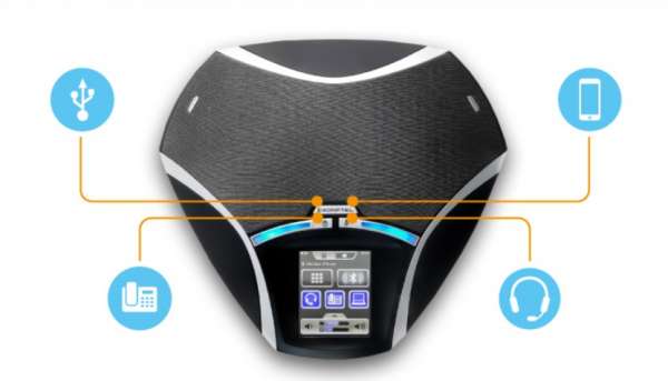 Konftel 55Wx Bluetooth & USB-Konferenzlösung mit Akku für PC & Mobiltelefon)(optional für Systemtele