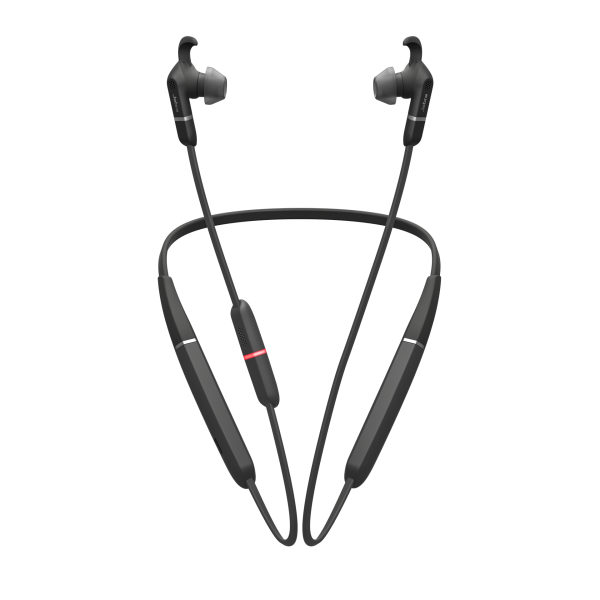Jabra Evolve 65e UC Nackenbügel Bluetooth NC Headset inkl. Link 370 Dongle für PC Softphone/Mobiltel