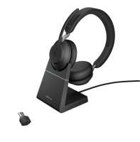 Jabra Evolve2 65 Link380c MS Stereo Stand Black Bluetooth NC Headset inkl. Deskstand & Link 380 USB- Jabra Evolve2 65 Link380c MS Stereo Stand Black Bluetooth NC Headset inkl. Deskstand & Link 380 USB-