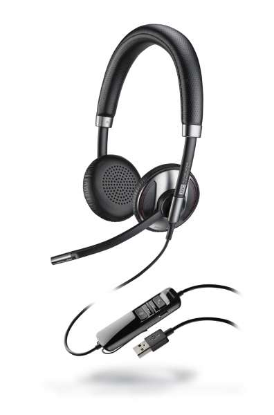 Poly Blackwire C725 USB-A ANC Duo NC Headset mit Active Noise Cancelling & CallControl