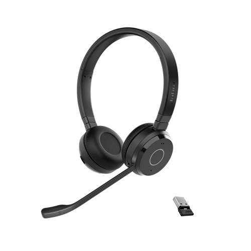 Jabra Evolve 65 TE Link390a MS Stereo Bluetooth Headset inkl. Link 390a Bluetooth USB-A Adapter