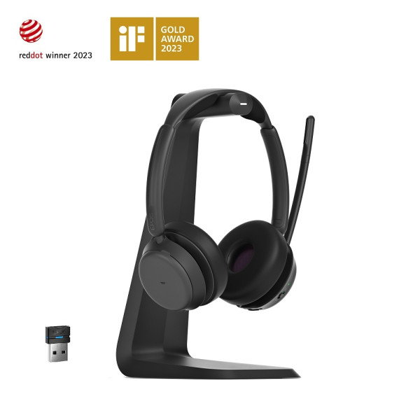EPOS IMPACT 1061 Stand UC Stereo Bluetooth Headset mit CH 40 Ladestation & BTD 800 USB-A Bluetooth D