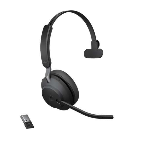 Jabra Evolve2 65 Link380a MS Mono Black Bluetooth NC Headset inkl. Link 380 USB-A MS Teams BT Dongle