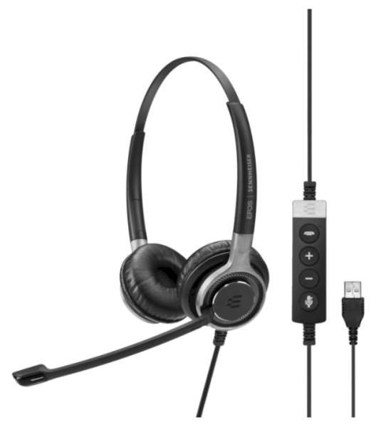 EPOS | SENNHEISER IMPACT SC 660 USB ML/UC Duo UNC Headset mit CallControl für UC/Microsoft