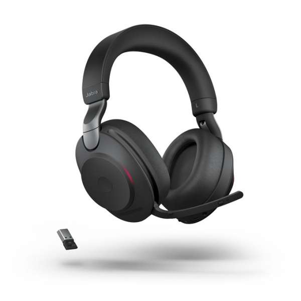 Jabra Evolve2 85 Link380a UC Stereo Black ANC Bluetooth NC Headset inkl. Link 380 USB-A UC BT Dongle