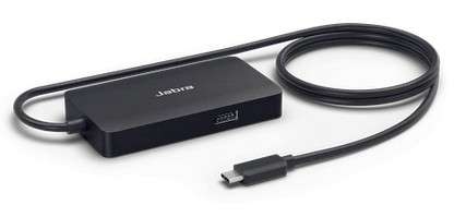 Jabra PanaCast USB Hub mit USB-C Stecker, 2x USB-A/Ethernet/HDMI/VGA ports inkl. EU Netzteil.