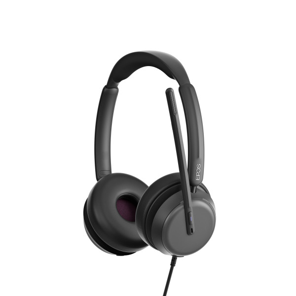 EPOS IMPACT 860T ANC Teams USB-C Stereo Headset inkl. USB-A Adapter & Call Control am Headset