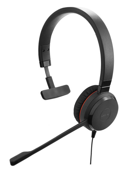 Jabra Evolve 20 SE USB C/A MS Teams Mono Headset mit Kunstlederpolster & USB-C auf USB-A Adapter