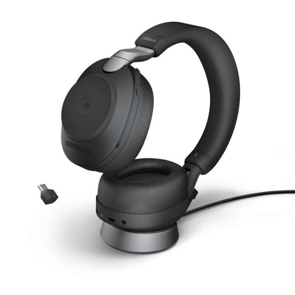 Jabra Evolve2 85 Link380c MS Stereo Stand Black ANC Bluetooth NC Headset inkl. Deskstand & Link 380