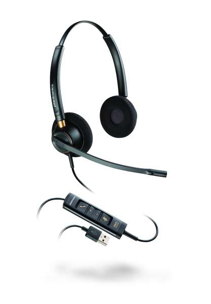 Poly EncorePro HW525 USB-A Duo NC Headset mit CallControl für UC/Microsoft