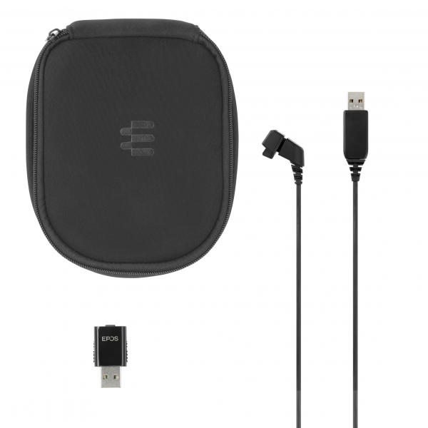 EPOS IMPACT SDW 5031 Mono DECT Headset inkl. D1 USB DECT Dongle, USB-A Ladekabel und Tasche