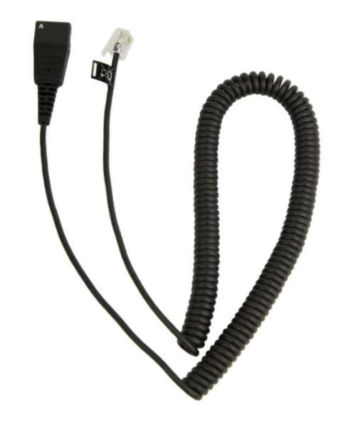 Jabra 01-37 Anschlusskabel QD auf RJ10 spiral 0,5 - 2 Meter z.B. für Cisco