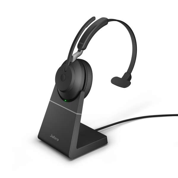 Jabra Evolve2 65 Link380c MS Mono Stand Black Bluetooth NC Headset inkl. Deskstand & Link 380 USB-C