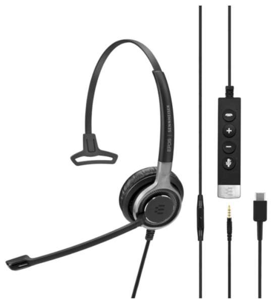 EPOS | SENNHEISER IMPACT SC 635 USB-C & 3,5mm Klinke ML/UC Mono UNC Headset mit CallControl für UC/M
