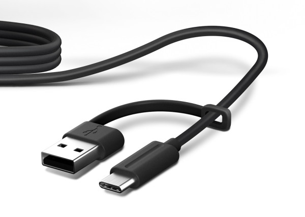 Jabra Engage 40 USB C/A MS Teams Mono Inline Link Headset mit USB-C auf USB-A Adapter