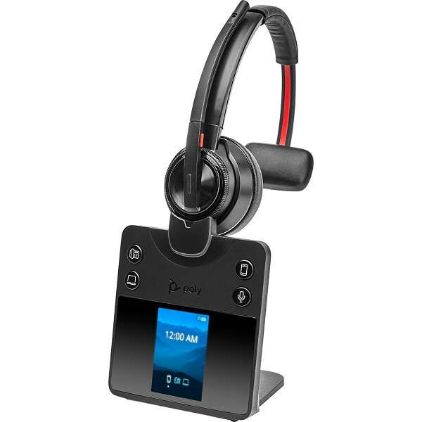 Poly Savi 8410 Office UC Mono DECT Headset für Tischtelefon, PC und Mobiltelefon für UC Zertifiziert