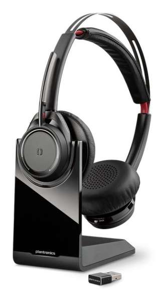 Poly B825 USB-C Voyager Focus UC-M Station Duo ANC Bluetooth NC Headset inkl. Ladestation & BT600 US