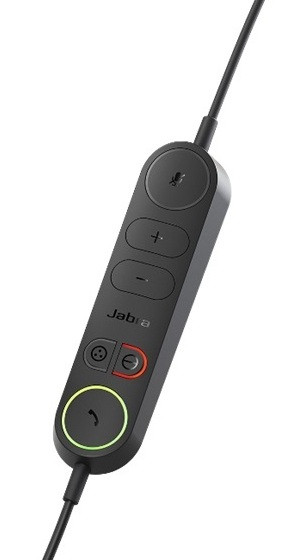 Jabra Engage 40 USB C/A UC Mono Inline Link Headset mit USB-C auf USB-A Adapter