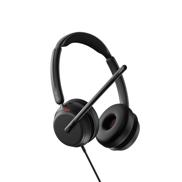 EPOS IMPACT 860T Teams USB-C Stereo Headset inkl. USB-A Adapter & Call Control am Headset