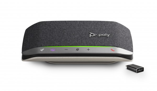 POLY SYNC 20+ Teams USB-C & BT inkl. BT600 Bluetooth USB-C Dongle Konferenzlautsprecher Microsoft ze