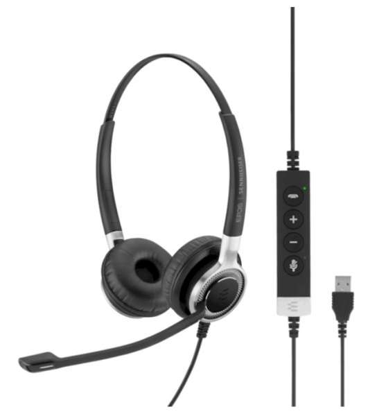 EPOS | SENNHEISER IMPACT SC 660 ANC USB ML/UC Duo UNC Headset mit Active Noise Cancelling & CallCont