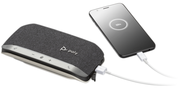 POLY SYNC 20+ Teams USB-C & BT inkl. BT600 Bluetooth USB-C Dongle Konferenzlautsprecher Microsoft ze