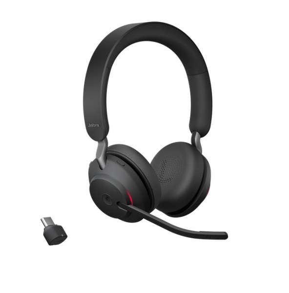 Jabra Evolve2 65 Link380c MS Stereo Black Bluetooth NC Headset inkl. Link 380 USB-C MS Teams BT Dong