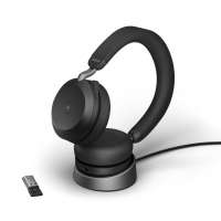 Jabra Evolve2 75 Link380a MS Stereo Stand ANC Black Bluetooth NC Headset inkl. Stand & Link 380 USB- Jabra Evolve2 75 Link380a MS Stereo Stand ANC Black Bluetooth NC Headset inkl. Stand & Link 380 USB-