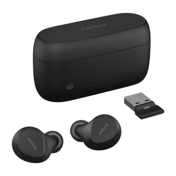 Jabra Evolve2 Buds MS Teams Link380a ANC True Wireless Headset (L+R) inkl. Ladeetui & Link 380a Blue