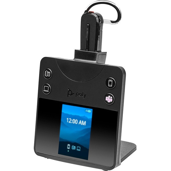 Poly Savi 8445-M Office Teams Convertible DECT Headset für Tischtelefon, PC und Mobiltelefon mit USB