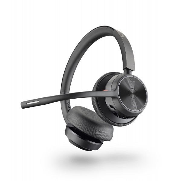 Poly Voyager 4320 UC-M USB-C Teams Stereo Bluetooth Headset inkl. BT700 USB-C Dongle für PC Softphon