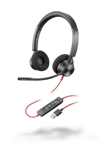 Poly Blackwire 3320-M USB-A Duo NC Headset mit CallControl für Microsoft