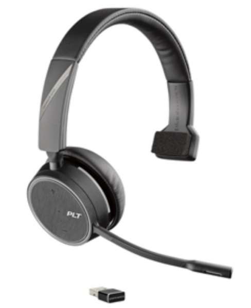 Poly Voyager 4210 UC-M Station USB-A Mono Bluetooth NC Headset inkl. Ladestation & BT600 USB Dongle