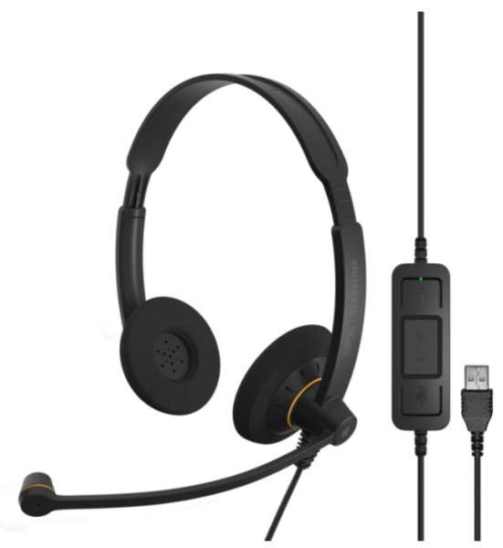 EPOS | SENNHEISER IMPACT SC 60 USB ML/UC Duo NC Headset mit CallControl für UC/Microsoft