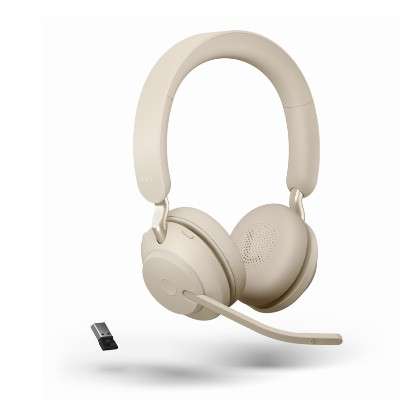 Jabra Evolve2 65 Link380a UC Stereo Stand Beige Bluetooth NC Headset inkl. Deskstand & Link 380 USB-