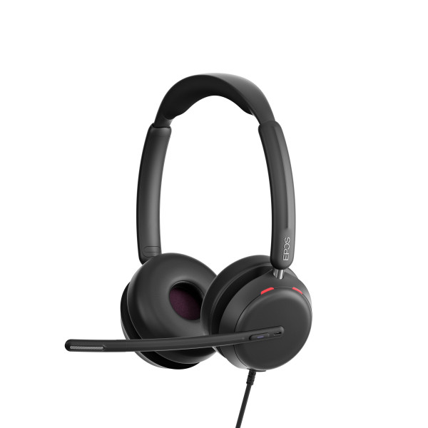 EPOS IMPACT 860T Teams USB-C Stereo Headset inkl. USB-A Adapter & Call Control am Headset