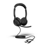 Jabra Evolve2 50 USB C/A & BT UC ANC Stereo Headset mit Bluetooth & USB-C auf USB-A Adapter Jabra Evolve2 50 USB C/A & BT UC ANC Stereo Headset mit Bluetooth & USB-C auf USB-A Adapter