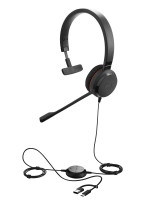Jabra Evolve 30 II USB C/A & 3,5mm MS Teams Mono Headset mit 3,5 mm Klinke & USB-C auf USB-A Adapter Jabra Evolve 30 II USB C/A & 3,5mm MS Teams Mono Headset mit 3,5 mm Klinke & USB-C auf USB-A Adapter