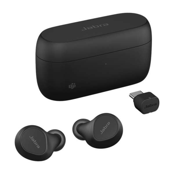 Jabra Evolve2 Buds MS Teams Link380c ANC True Wireless Headset (L+R) inkl. Ladeetui & Link 380c Blue