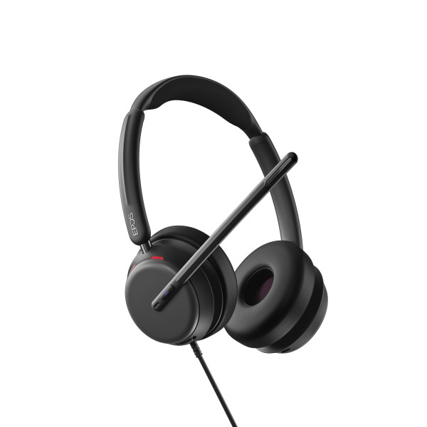 EPOS IMPACT 860T ANC Teams USB-C Stereo Headset inkl. USB-A Adapter & Call Control am Headset