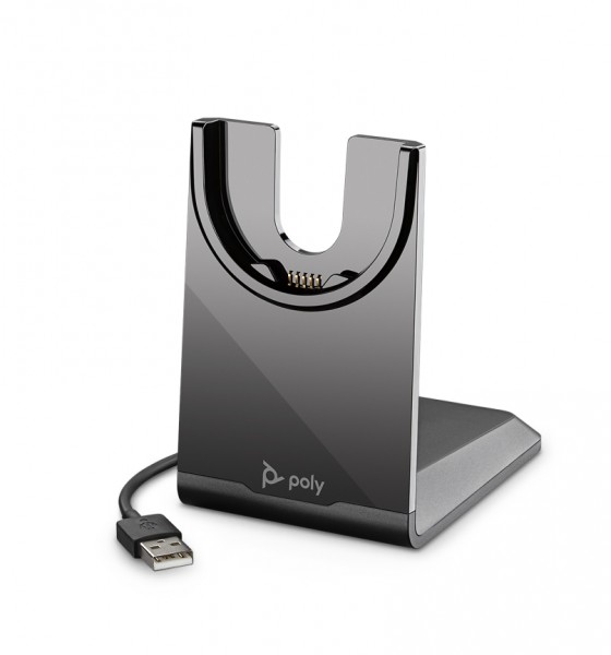 Poly Voyager Focus2 UC Station USB-A Stereo ANC Bluetooth Headset inkl. Ladeschale & BT700 USB-A Don