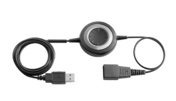 Jabra Link 280 QD auf USB-Adapter mit Call Contol & Bleuetooth für schnurgebundene Jabra Headsets.