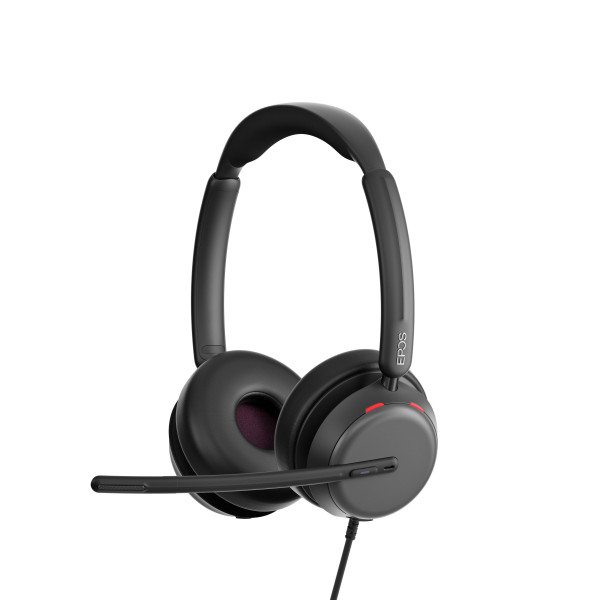 EPOS IMPACT 860T ANC Teams USB-C Stereo Headset inkl. USB-A Adapter & Call Control am Headset