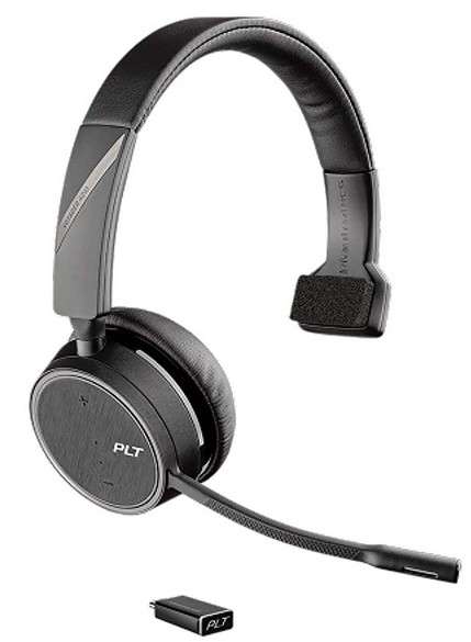 Poly Voyager 4210 UC-M USB-C Mono Bluetooth NC Headset inkl. BT600 USB-C Dongle für PC Softphone/Mob