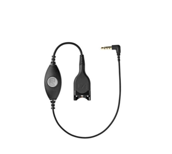 EPOS | SENNHEISER CMB 01 CTRL Anschlusskabel QD zu 3,5mm Stereo Klinke für iPhone/Samsung und Alcate