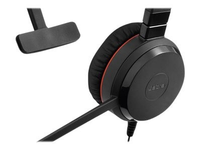 Jabra Evolve 30 II USB C/A & 3,5mm MS Teams Mono Headset mit 3,5 mm Klinke & USB-C auf USB-A Adapter
