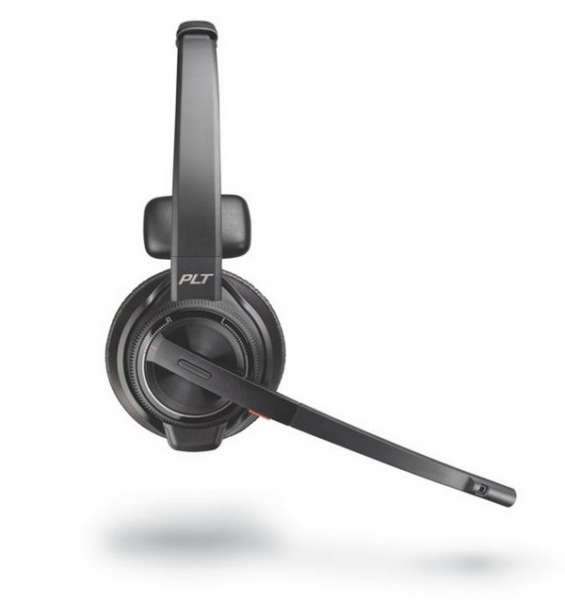 Poly Savi 8410-M Office Teams Mono DECT Headset für Tischtelefon, PC und Mobiltelefon für Microsoft
